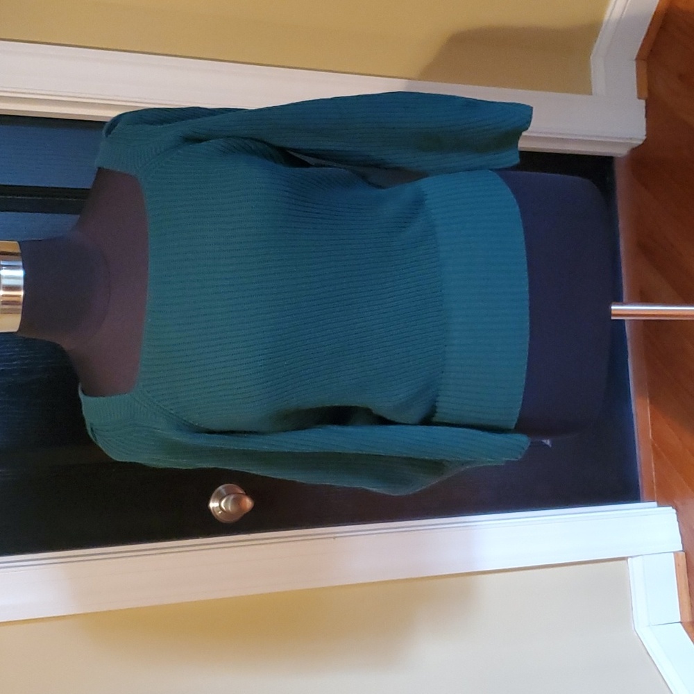 NWT Eloquii green sweater